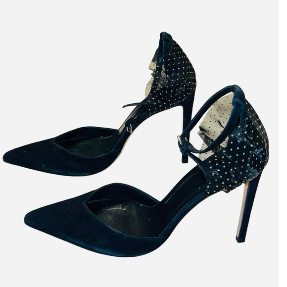 IRO Paris Quincia D’Orsay Suede and Tulle Pumps size 40 - Picture 3 of 12